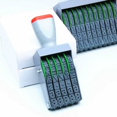 회전 넘버링 스탬프 굿단미 도장 12단 위아리턴 회사 10단, 대형 12, 1개, 대형 12