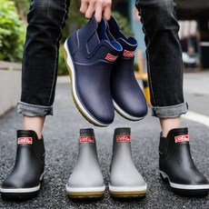 캠핑용 모내기용 레인부츠 낚시신발 갯벌장화, 네이비_255mm