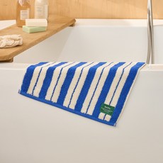 모던하우스 STF 더블 스트라이프 핸드타월 34 x 34 cm 65g, 1개, 블루
