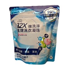 宏瑋 洗衣球 12X強洗淨高效洗衣凝珠(30顆) 玫瑰芳香, 1個