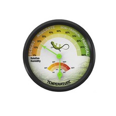파충류 온도계 습도계 16-49℃ 0-100% 습도 온도 모니터 탐지기 애완동물 양육 상자 다이얼 게이지, 1세트, 원 팩
