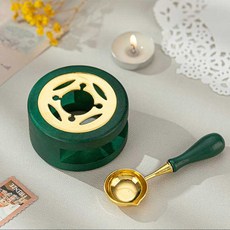 스푼 용광로 SB002 씰링 나무 도장 스토브 단단한 선물 냄비 장식 공예 용품 세트 스탬프, 1 SETDARK GR N