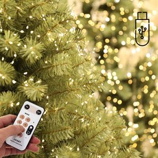 USB 전구페이지, LED지네전구 - USB형, USB 1200구 녹색선웜, 1개, 일자형