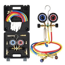 액체 기화기가 있는 리챔프 hvac r410a 세트 게이지 r32 매니폴드 게이지 r22 증기 r404a 410a 충전 r41013용