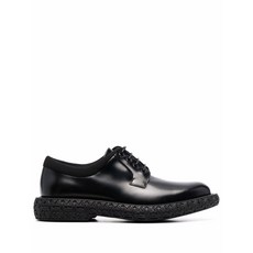 페라가모 마크 가죽 더비 슈즈