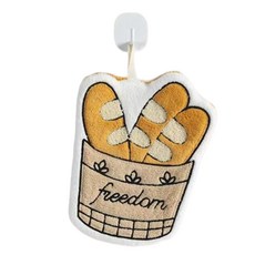 미리아 카페 시리즈 아이템 욕실 주방 고리형 핸드 타월, 1개, 빵