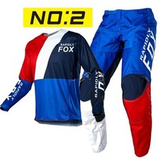 바이크 오토바이 레이싱 슈트 의류 복장 옷 NEW 2021 RAPIDLY FOX 180360 enduro motocross jersey and pants mx gear set, XL-36, NO2