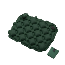 컬러플트립 휴대용 에어방석 캠핑 등산 여행 좌식 쿨 통풍 나일론 44x43cm, 그린(Green)