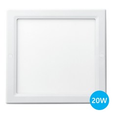 번개표 LED 엣지 슬림 사각 직부등 20W 250 x 250 x 18 cm, 주광색(화이트), 1개
