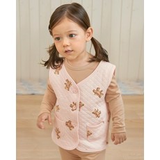 UNIFRIEND 하트베어(PK) 삼중지 보온 반조끼