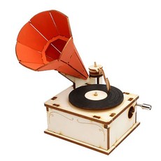 영공방 입체퍼즐 목재 오르골 축음기 수동 62488ea 1(ea), 1개