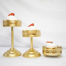 蛋糕盤 杯子蛋糕架 水果盤 三層水果架 鐵藝點心盤 下午茶點心架 家用蛋糕托盤 甜點架 三層蛋糕架 甜品架, 一套, 1個