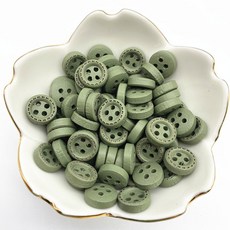 4 버튼 10mm 컬러 의류 버튼 액세서리 웨딩 50 장식 키즈 우드 홀 재봉 미니, 1개, 12