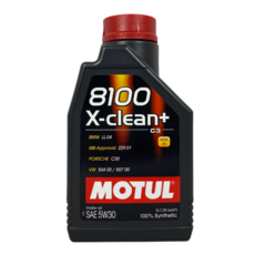 MOTUL 8100 X-clean C3 5W30 全合成汽車機油 1L 引擎潤滑保護, 1個