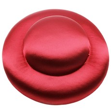 우아한 빈티지 페시네이터 모자 베이스 티 파티 의상을 위한 DIY 원형 받침 접시 절묘한 프렌치 페시네이터 베이스 퍼치, 빨간., 1개