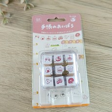 摸鼻子文房具 日本BEVERLY 手帳木質印章組 手帳裝飾 可愛圖案, 1組
