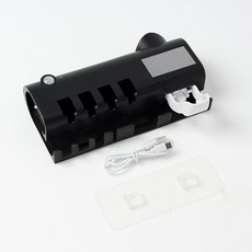 태양광충전 모션감지 무선 칫솔살균기 치약디스펜서, 단품