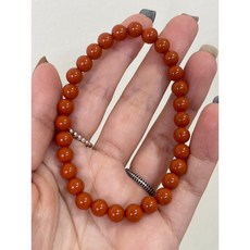 點石成晶 6咪帝皇砂（雄黃硃砂)16手圍，能量守護，提升氣場，手工製作, 1個