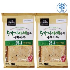 고래사어묵 5가지 야채듬뿍 사각어묵, 600g, 2개