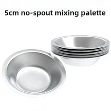 10개 스테인리스 스틸 페인팅 컬러 볼 오일 페인트 트레이 페인트 컬러 믹싱 컵 컬러 믹서 어린이 DIY 페인, 01 WZ-10pcs