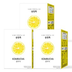 슬림톡 콤부차 레몬 유산균, 75g, 15개입, 3개