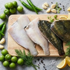 [푸른드리] 손질되어 손편한 통 가자미 3kg 미국산 내장제거 소제 식자재용 요리용, 1개, 조각당 150~200g