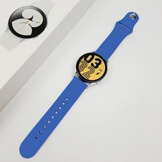 와니즈 갤럭시 워치 7 6 5 4 3 2 호환 실리콘 밴드 스트랩, 블루, 20mm