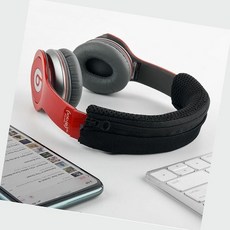 에버템즈 헤드셋 밴드 커버 헤드폰밴드 헤드셋캡, 타입1 블랙