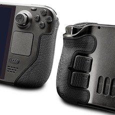 Luck&Link Controller Grip for Steam Deck OLED&LCDTextured Skin kitAnti Skid Sweat Absorbent Contro, 울트라 옵시디언 블랙