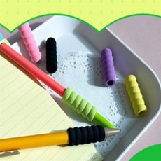 라이즈올 펜 그립 세트 필기보조용품 필기보조, 8p 블랙