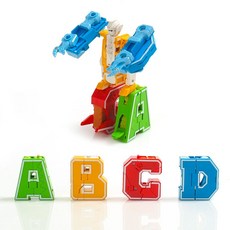 다이노테라 알파벳 변신로봇 로보트 아이큐블럭 블, 1개