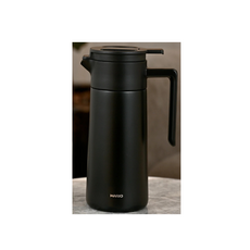 HARIO 真空雙層保溫瓶 馬克杯 - 日本哈日媽咪愛用，保溫保冷，簡約時尚, 黑, 800ml, 1個