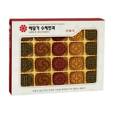 [DM] 대대로 내려온 전통 국내생산 궁중한과_수제 녹차 호박 콩 다식 선물세트 240g, 상세설명 참조