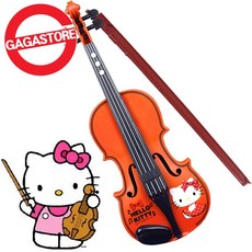 가가 헬로키티 바이올린 유아 아기 악기놀이 바이올린장난감, 혼합색상, 1개