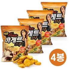 K-mush 머쉿는 미스 바게트 스낵 (크림 버섯 마늘 향) 300g, 4개