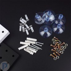 무유Ⅱ 타공판 부속품 타공보드, 벽고정용 나사못, 1개