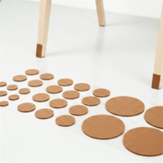 모리온 바닥보호대 사각 의자끌림소음방지 의자끌림방지스티커, 중(18P)