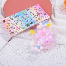 亮燈貓爪捏捏樂 解壓玩具 超軟泥感食玩 減壓玩具, 7*7透明貓爪【粉色】加大加厚, 1個