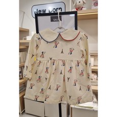 앙팡스 해피랜드 압소바 [압소바] (40%) 빅토아 아이보리 원피스 *속바지 포함 *봄에 입기 좋은 아이보리 원피스