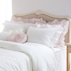 [로라애슐리] 캐서린 바이오워싱 60수 고밀도 면 베개커버 L 50X70, 색상:핑크 / 사이즈:L