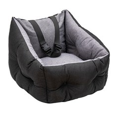 車載狗貓窩 四季通用安全座椅 外出狗狗包中小型犬車載墊, 1個, 黑色