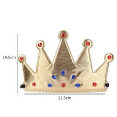 성인 생일 파티 모자 여왕 킹 장식, 1개, 3. Gold-New