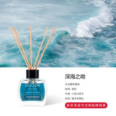 無火香薰 水性水果花香味室內除味香氛擺件, 1個, Ocean-海洋,120ML-水性（介意勿拍）