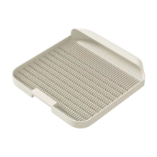 雙層貓砂墊 - 貓砂分離、防滑易清、柔軟舒適、多色可選, 灰白色, 1個