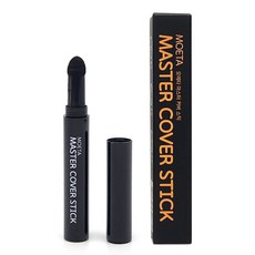 모에타 마스터 커버 스틱 헤어라인 눈썹 구렛나루, 1개, 흑색