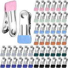 Honeydak 150피스 스테인리스 강화 스틸 옷핀 5.4cm(2.17인치) 튼튼한 프리미엄 클립 벌크 백 식품 금속 빨래집게 세탁 의류 라인 양말 사진 타월 간식용