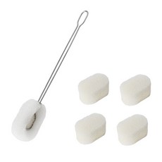 에디룸 스텐 텀블러 세척솔 33cm + 리필 스펀지 5개, 1개