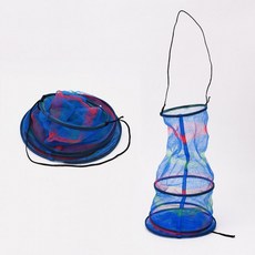 물고기망 그물망 통발 3단 낚시 어망 M12692, 1개, 상세페이지 참조