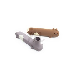 꿀이맘 고양이 문고리 커버 미끄럼방지, 회색냥(우), 회색냥(우)