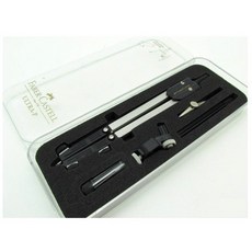 德國輝柏 Faber-Castell 174244A 構圖 圓規 五品 含萬用接頭 / 鴨嘴筆( 烏口筆 ), 1個